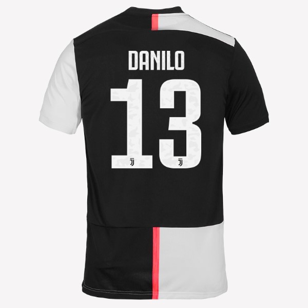 Trikot Juventus NO.13 Danilo Heim 2019-20 Weiß Schwarz Fussballtrikots Günstig